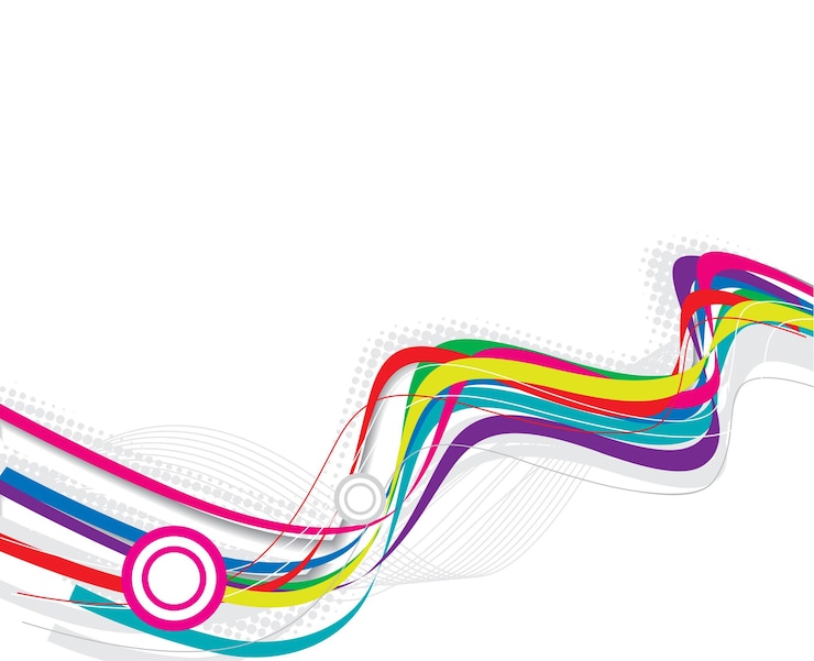 Gratis Vector abstracte golflijnen achtergrond samenstelling vectorillustratie