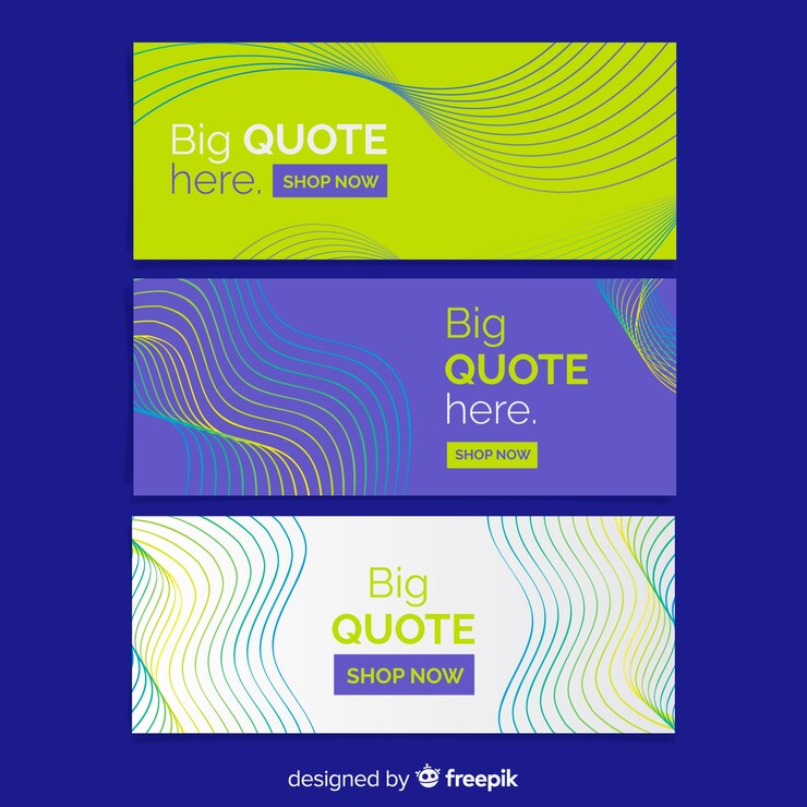 Gratis Vector abstracte golvenbanners