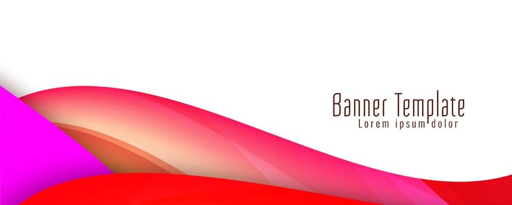 Gratis Vector abstracte golvende stijlvolle banner ontwerpsjabloon vector