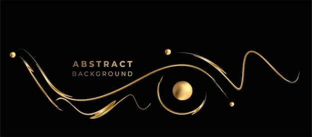 Gratis vector abstracte gouden gloeiende glanzende golf lijnen kunst effect vector achtergrond. gebruik voor modern design, dekking, poster, sjabloon, brochure, ingericht, flyer, banner.
