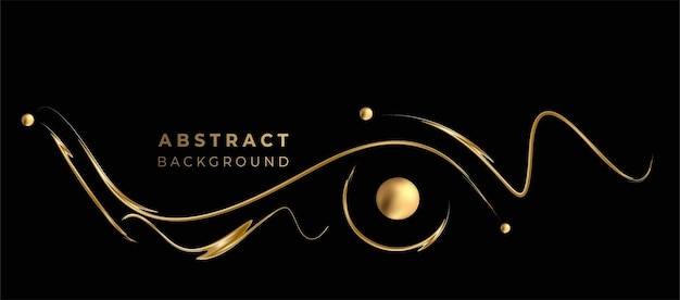 Abstracte gouden gloeiende glanzende golf lijnen kunst effect vector achtergrond. Gebruik voor modern design, dekking, poster, sjabloon, brochure, ingericht, flyer, banner.