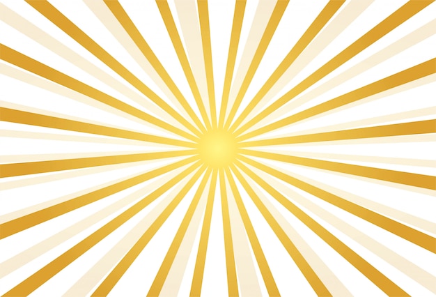 Gratis vector abstracte gouden stralenachtergrond