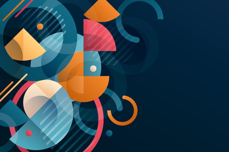 Gratis Vector abstracte gradiënt geometrische achtergrond