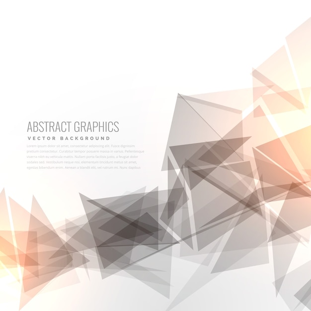 abstracte grijze grometric driehoeken vorm met lichteffect