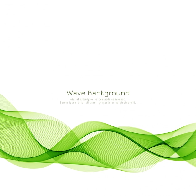 Gratis vector abstracte groene golf bedrijfsachtergrond