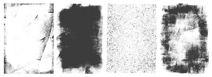Gratis Vector abstracte grunge retro kaders instellen
