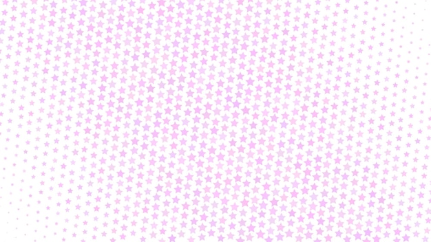 Abstracte halftone gradiëntachtergrond van kleine sterren, paars op wit