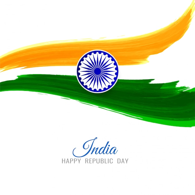 Abstracte Indiase vlag thema tricolor achtergrond