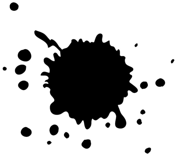 Gratis Vector abstracte inkt splatter vector kunst