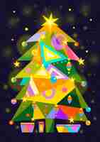 Gratis vector abstracte kerstboom