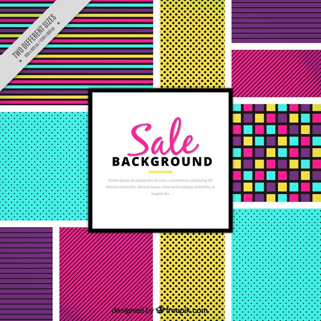 Abstracte kleurrijke achtergrond van de verkoop