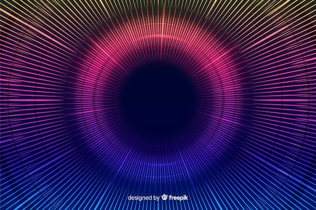 Gratis vector abstracte kleurrijke cirkelsachtergrond in violet en blauw