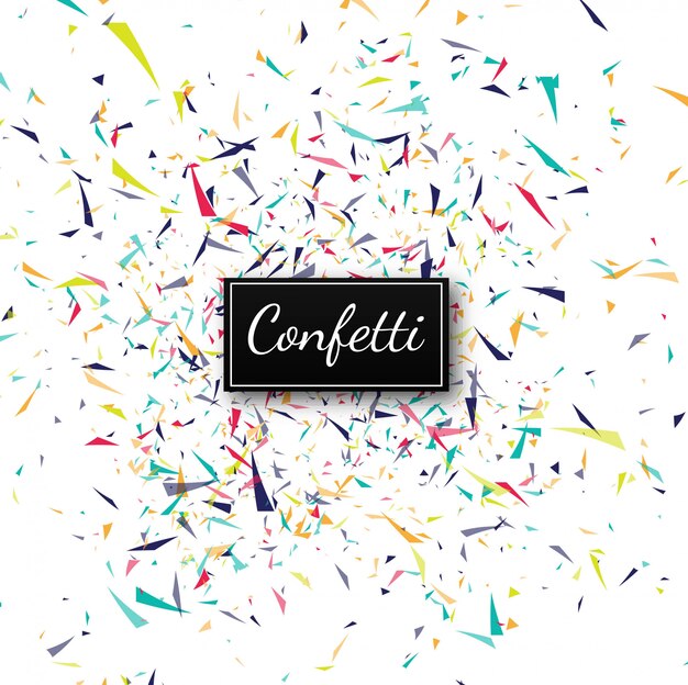 Gratis vector abstracte kleurrijke confetti achtergrond