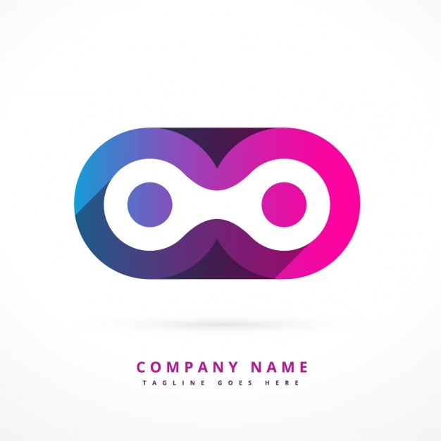 Gratis vector abstracte kleurrijke logo