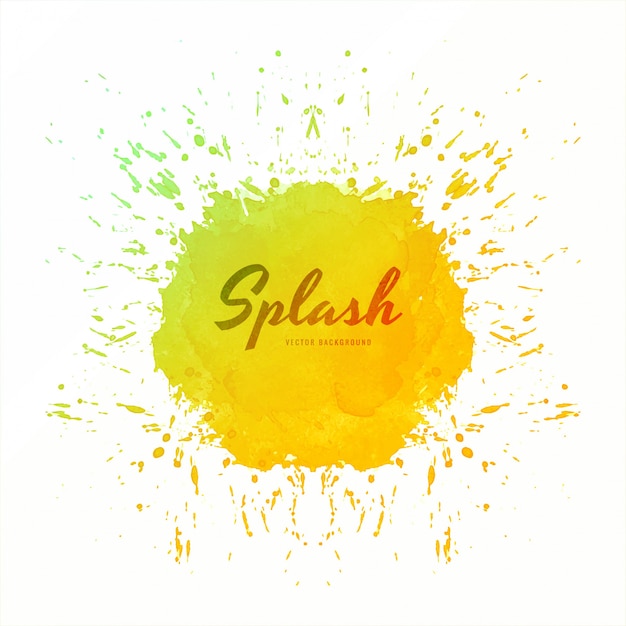 Abstracte kleurrijke zachte aquarel splash vector