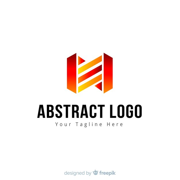 Abstracte logo stijl verloopstijl