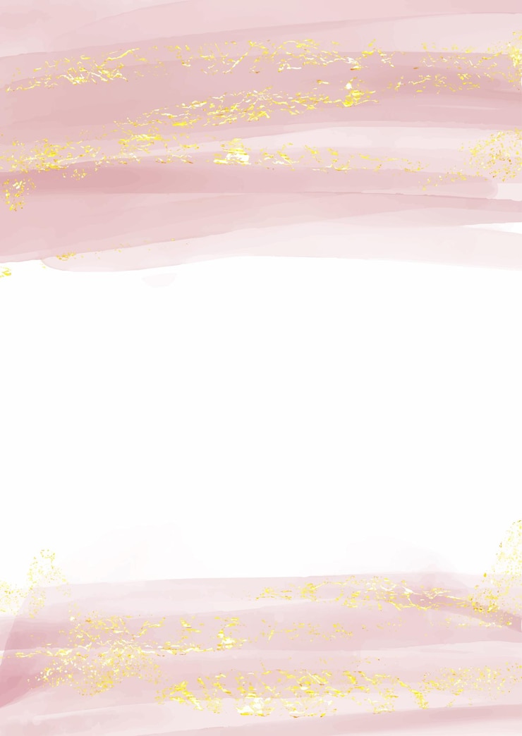 Gratis Vector abstracte met de hand geschilderde aquarel achtergrond met gouden folie-elementen