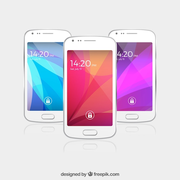 Abstracte mobiele wallpapers-pack