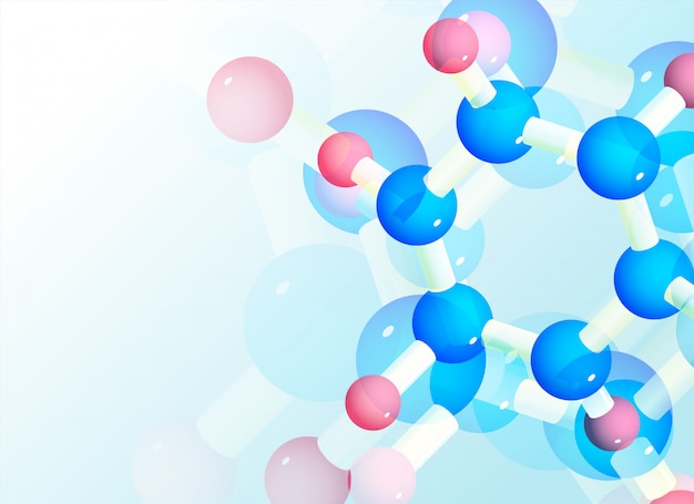 Abstracte moleculenachtergrond voor wetenschap