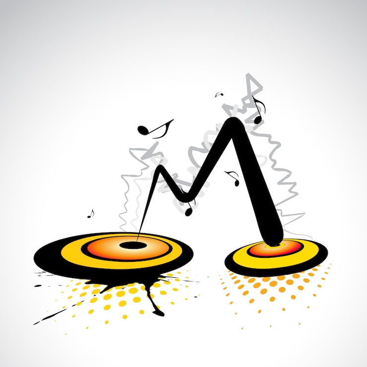 Gratis Vector abstracte muziekachtergrond