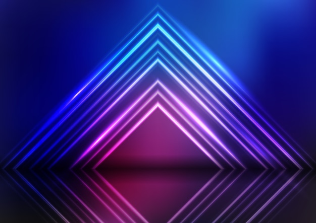 Gratis vector abstracte neon ontwerp presentatie achtergrond