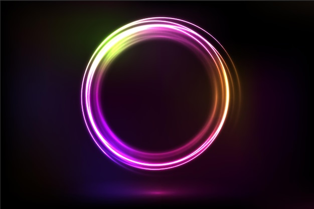 Gratis vector abstracte neonlichten achtergrond