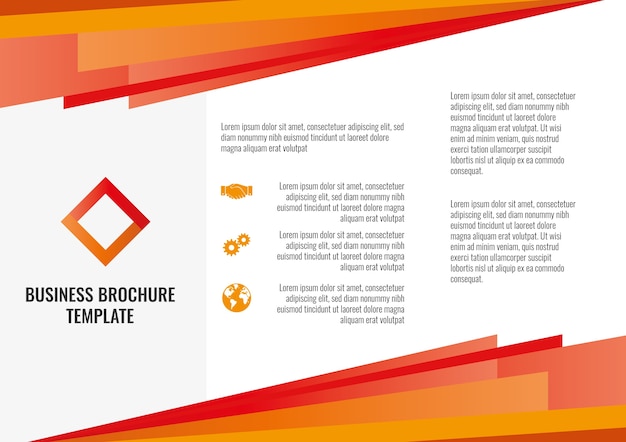 Abstracte oranje flyer