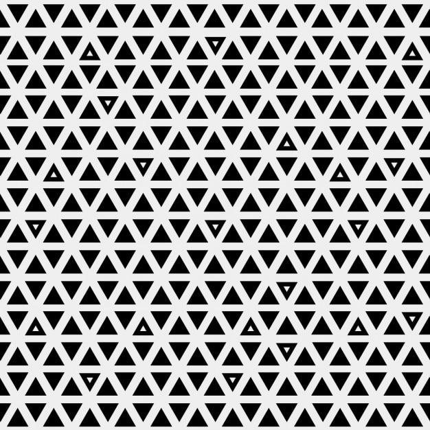 Gratis vector abstracte patroon met zwarte driehoeken