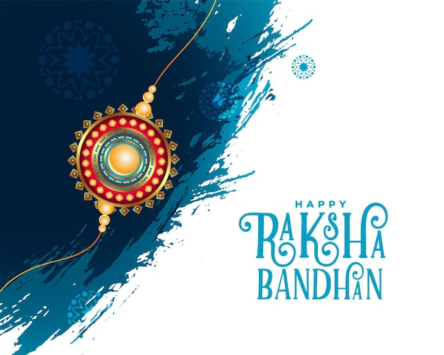 Gratis vector abstracte raksha bandhan aquarel festival achtergrond