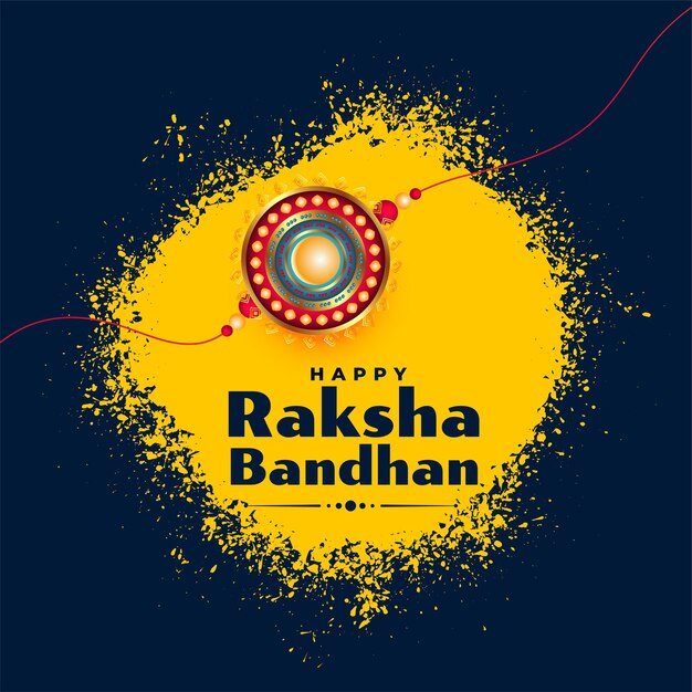 Abstracte raksha bandhan gelegenheidsachtergrond met rakhi-ontwerp