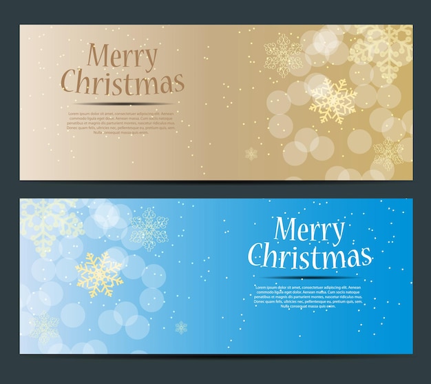 Abstracte schoonheid kerstmis en nieuwjaar banner vectorillustratie