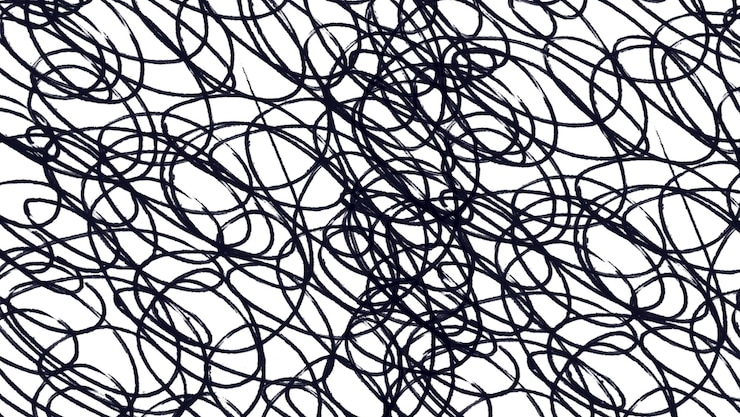 Gratis Vector abstracte scribble achtergrond