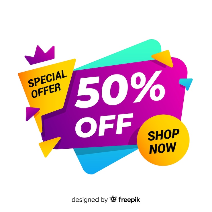 Gratis Vector abstracte speciale aanbiedingbanner