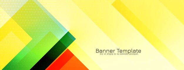 Abstracte stijlvolle geometrische ontwerp kleurrijke banner