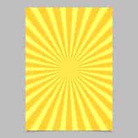 Gratis vector abstracte sunburst brochure ontwerpsjabloon