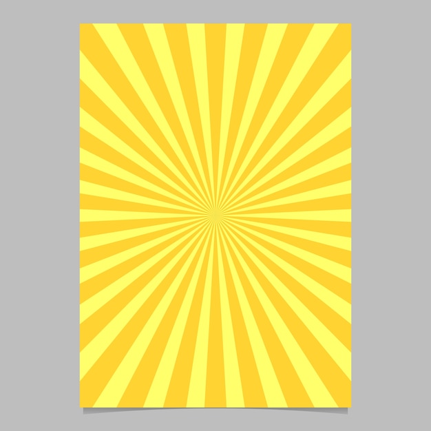 Abstracte sunburst brochure ontwerpsjabloon