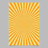 Gratis vector abstracte sunburst brochure ontwerpsjabloon