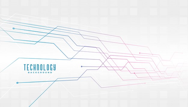 Abstracte technologie circuit lijnen diagram achtergrond