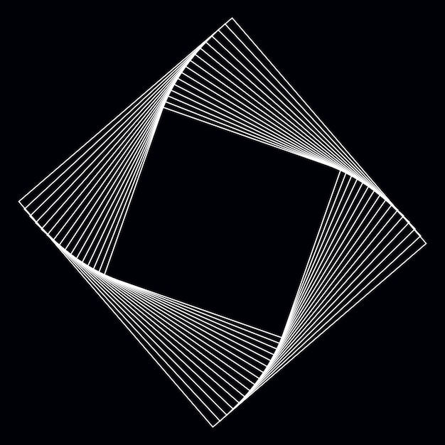 Gratis vector abstracte vierkante geometrische elementenvector