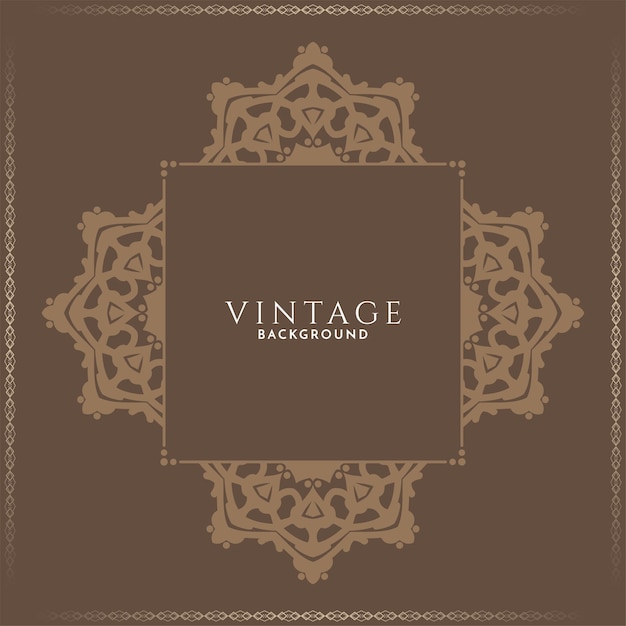 Abstracte vintage luxe decoratieve bruine achtergrond