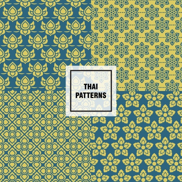 Abstracte vormen thaise patronen