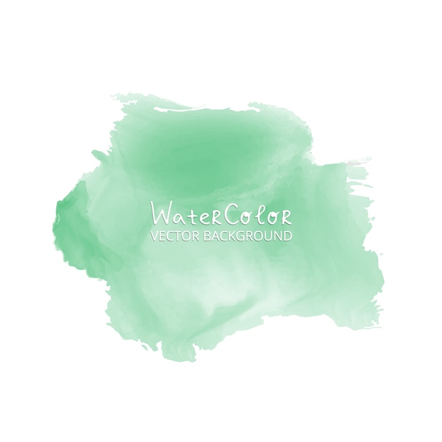 Gratis vector abstracte waterverf splash groene waterverf druppel op een witte achtergrond