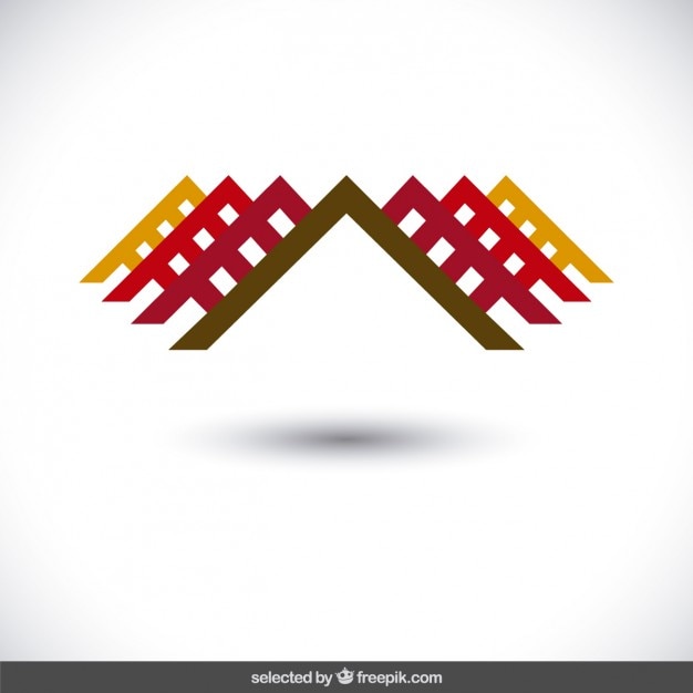 Gratis vector abstracte woning logo