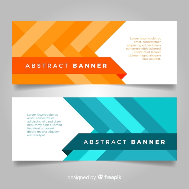 Gratis vector abstracte zakelijke banners