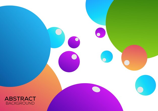 abstracte zeepbel achtergrondontwerp kleur voor de kleurovergang