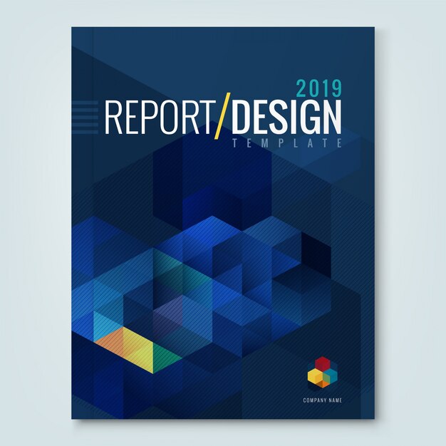 Abstracte zeshoek kubus ontwerp als achtergrond voor corporate business jaarverslag boekomslag brochure flyer poster