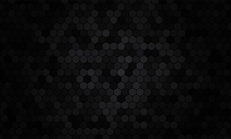 Gratis Vector abstracte zwarte textuur achtergrond zeshoek