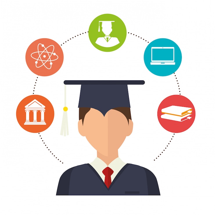 Gratis Vector academische excellentie illustratie