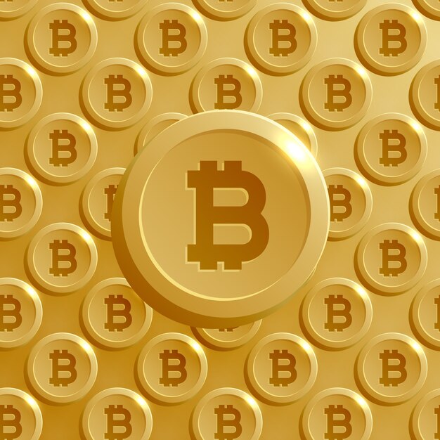 Achtergrond gemaakt met bitcoins patroon