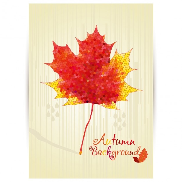 Gratis vector achtergrond herfst